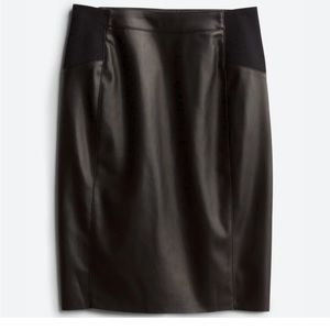 VERO MODA / Pomona Faux Leather Pencil Skirt / XL / Black New w/ tags Never Worn